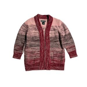 Roots Pink and Red Gradient Kids Sweater